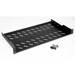 Lande 19” 1U Sürgülü Rack Raf (Siyah)