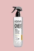 AGİVA CARE & BEAUTY Milk Protein Onarıcı, Besleyici ve Isı Koruyucu Çift Fazlı Fön Suyu - 400 ml