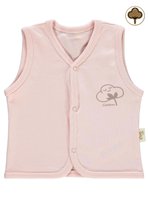Civil Baby Bebek Organik Yelek 0-12 Ay Pembe