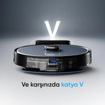 Şımart katya V Akıllı Robot Süpürge 15000Pa Güçlü Emiş Gücü 6400mAh Yüksek Batarya
