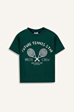 DeFacto Erkek Bebek Bisiklet Yaka Spor Baskılı Kısa Kollu Tişört E1001A525SMGN671