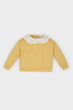 DeFacto Kız Bebek Dantel Yaka Basic Düz Sweatshirt E2825A524WNYL516