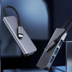 Type-C 1xUSB 3.0 3xUsb 2.0 HUB Otg Çoğaltıcı Adaptörü BYL-2013T