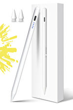 NovStrap Apple iPad 10. Nesil 11. Nesil A16 10.9 inç ile Uyumlu Dokunmatik Tablet Kalemi DZ900 Gen3 Stylus Pencil Avuç İçi Reddi 2 Adet Yedek Uç