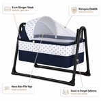 Chubby Baby Tenteli Sepet Beşik Sineklikli Sallanır Bebek Beşiği