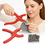 BUFFER® Plastik Çıt Çıt Pensi–Kıyafet, Bebek Önlüğü, Gömlek ve Tekstil Ürünleri İçin Çıtçıt Takma Al