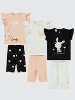 Civil Baby Kız Bebek 3'lü Takım 6-18 Ay 