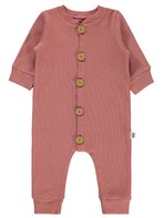 Civil Baby Bebek Patiksiz Tulum 1-6 Ay Gül Kurusu