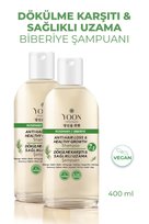 2'li Set Saç Dökülme Karşıtı, Sağlıklı Hızlı Saç Uzatma, 7 Aktifli Biberiyeli Tuzsuz Şampuan 2x400ml