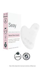 Kristal Kuvars Kalp Gua Sha Yüz Masaj Aleti Değerli Doğal Taş Sertifikalı