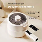 Çok Amaçlı Elektrikli Tencere | 700W | 1.8L | Buharlı ve Yağda Pişirme Özellikli