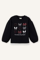 DeFacto Oversıze Desenli Sweatshırt Kız Bebek G8109A526SPBK81