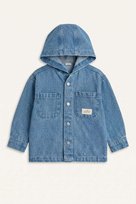 Kapüşonlu Cepli Çıtçıtlı Jean Ceket Erkek Bebek