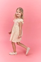 DeFacto Desenli Fırfırlı Kısa Kollu Elbise Kız Bebek H2176A526SMWT34