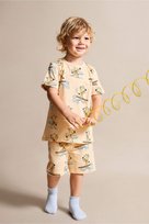 DeFacto %100 Pamuk Hayvan Baskılı 2'li Somon Pijama Takımı Erkek Bebek H8212A526HSOG322