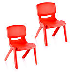 Fiore 2'Li Set Küçük Şirin Çocuk Sandalyesi Kırmızı