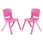 Fiore 2'Li Set Büyük Şirin Çocuk Sandalyesi Pembe 