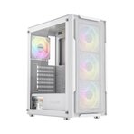 FAZEON F11 750W 80PLUS BRONZE MESH 4x120mm RGB Fanlı ATX Beyaz Bilgisayar Kasası