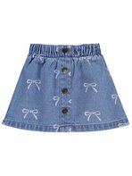 Civil Baby Fiyonk Empirmeli Kot 6-18 Ay Etek - Mavi 6-9 Ay