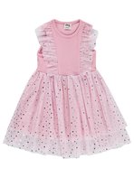 Civil Baby Puanlı Tül 6-18 Ay Elbise - Pembe