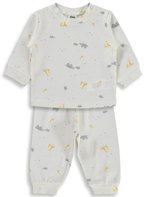 Civil Baby Zürafalı ve Filli 6-18 Ay Pijama Takımı - Ekru