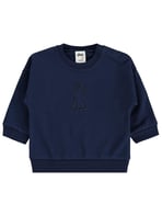 Civil Baby Tavşan Baskılı Basic 6-18 Ay Sweatshirt - Lacivert