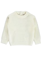 Civil Baby Arkadan Düğmeli Basic 6-18 Ay Kazak - Ekru