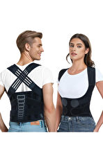 Kolonlu Balenlı Kadın Erkek Dik Duruş, Omuz, Bel, Sırt Korsesi (EX-03)