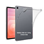 Samsung Galaxy Tab S11 11inç 2025 Kılıf Darbelere Dayanıklı Şeffaf Kapak X736 X730
