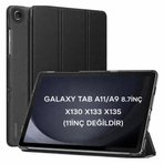 Samsung Galaxy Tab A11 8.7inç Kılıf PU Deri Smart Standlı Case Uyku Modlu X133 X135 X135F