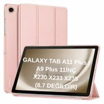 Samsung Galaxy Tab A11 Plus 11inç X230 Kılıf PU Deri Smart Standlı Case Uyku Modlu X235 X236F