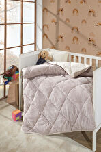 Lüx Wellsoft Yorgan Çift Taraflı Bebek Yorganı 95X145 Krem 