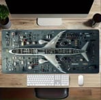 70X30 CM UÇAK MAKETİ KAYDIRMAZ TABAN SPEED YÜZEY OYUNCU MOUSE PAD GAMİNG