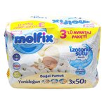 Molfix İzotonik Sulu Yenidoğan 50 Yaprak 3'lü Paket Islak Mendil