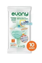 Evony Kids Yumuşak Elastik Kulaklı Cerrahi Maske 3 Katlı 10 Adet