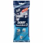 Derby Samurai 10'lu 3 Bıçaklı Tüm Cilt Tipleri İçin Kullan At Tıraş Bıçağı