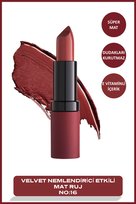 Velvet Matte Lipstick No: 16 Velvet - Mat Ruj 