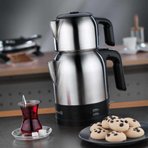 Korkmaz A359 Demkolik Siyah 1600 W Çelik Çay Makinesi