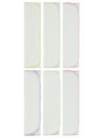 Minidamla Bebek 6'lı Ağız Mendili 20x20 cm Pembe