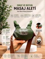 Nivego Premium Kablosuz Boyun Masaj Aleti – Isıtmalı Derin Yoğurma Masajı, Taşınabilir Masaj Cihazı Gerçek El Hissi
