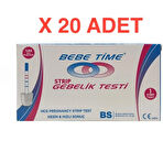 Bebetime Strip Gebelik Testi 20'li