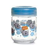 baby plus  Cam Mavi Bebek Mama Kavanozu 200 ml