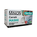 Maske 3 Katlı Meltblownlu 50Lİ BEYAZ MN1632