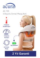 Acura AC-720 5 Boyutlu, Isıtmalı Ovmalı Masaj Aleti