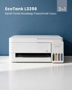 Epson Eco Tank L3356 Wi-Fi + Tarayıcı + Fotokopi Renkli Çok Fonksiyonlu Tanklı Mürekkep Püskürtmeli Yazıcı