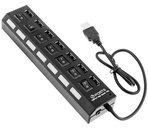 Lunatic 7448 7 Port Usb Hub Switch 40 Cm Çoklayıcı Çoğaltıcı USB 2.0 - 480 Mbit/sn veri aktarım hızı