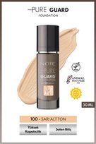 Pure Guard Foundation 100 Glowing Beige SPF 50 Yoğun Kapatıcı Saten Bitişli Fondöten 