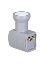 Tunex 2li İkili Çift Çıkışlı Twin Lnb Elembi Full Hd 4K Uyumlu-Yağmur Korumalı