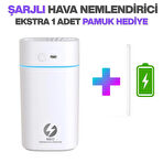 onvoy Şarjlı Hava Nemlendirici 380ML Şarjlı Buhar Makinesi | Aroma Difüzörü | Gece Lambası | RGB Renk Modu