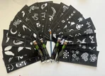 Hint Kınası Desenleri 24 Sayfa Birden 4 Tüp Siyah Kına ve Fırça Hediyeli Geçici Dövme Paketi